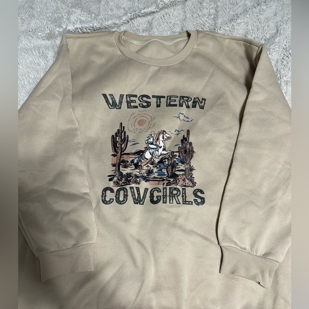 Western cowgirl sweatshirt 2XL